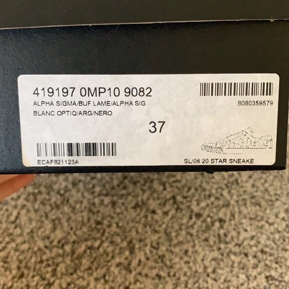 SOLD- New in box Saint Laurent sneakers size 37/7 - Picture 10 of 10